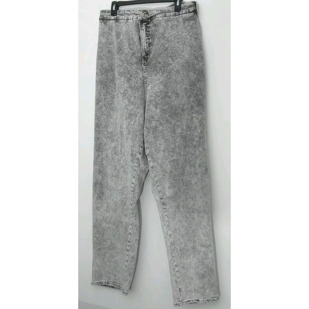 Universal Standard NEW Size 38*x30 High Rise Light Gray Acid‎ Wash Jeans